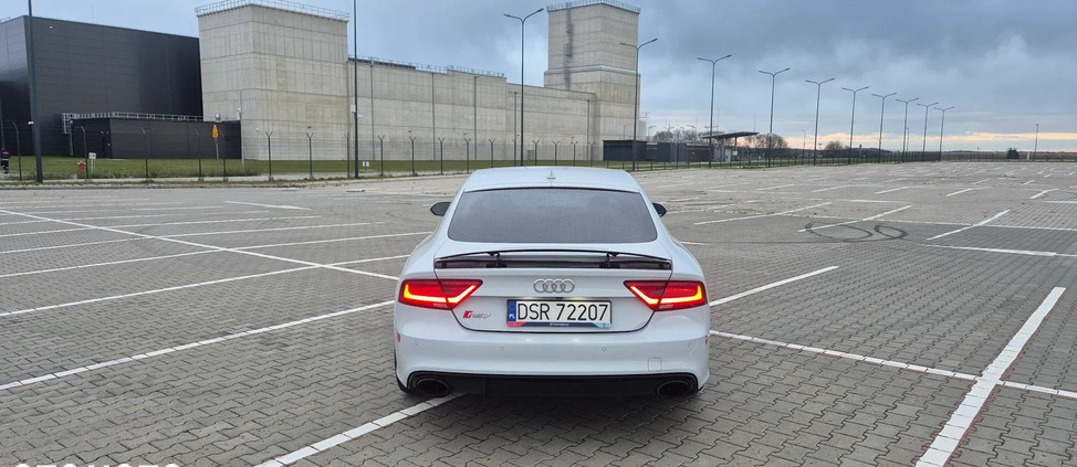 Audi RS7 cena 158000 przebieg: 170000, rok produkcji 2014 z Wrocław małe 191